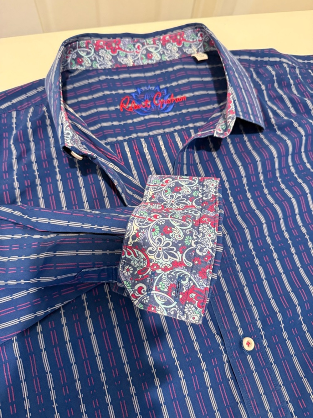 Robert Graham Excellent Condition Summer Vacation Button Down Preppy  Men 3XL